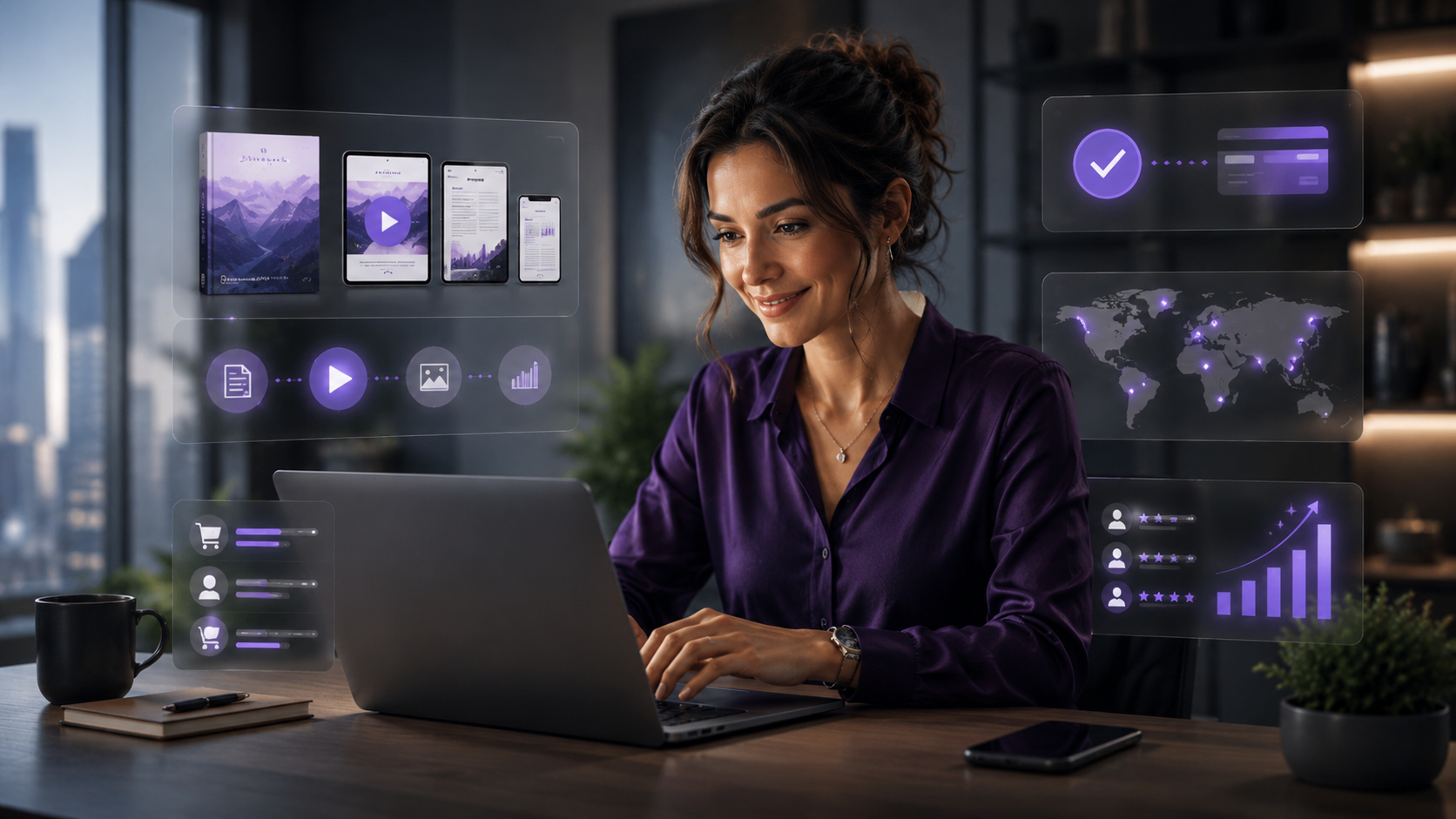 Page de vente premium créée avec l’aide de l’intelligence artificielle